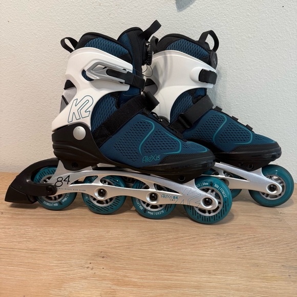 Alexis Teal and White Inline Skates - Picture 3 of 12